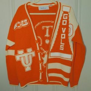 Vintage Belle Pointe TN Football Sweater Tennessee Vols Cardigan M